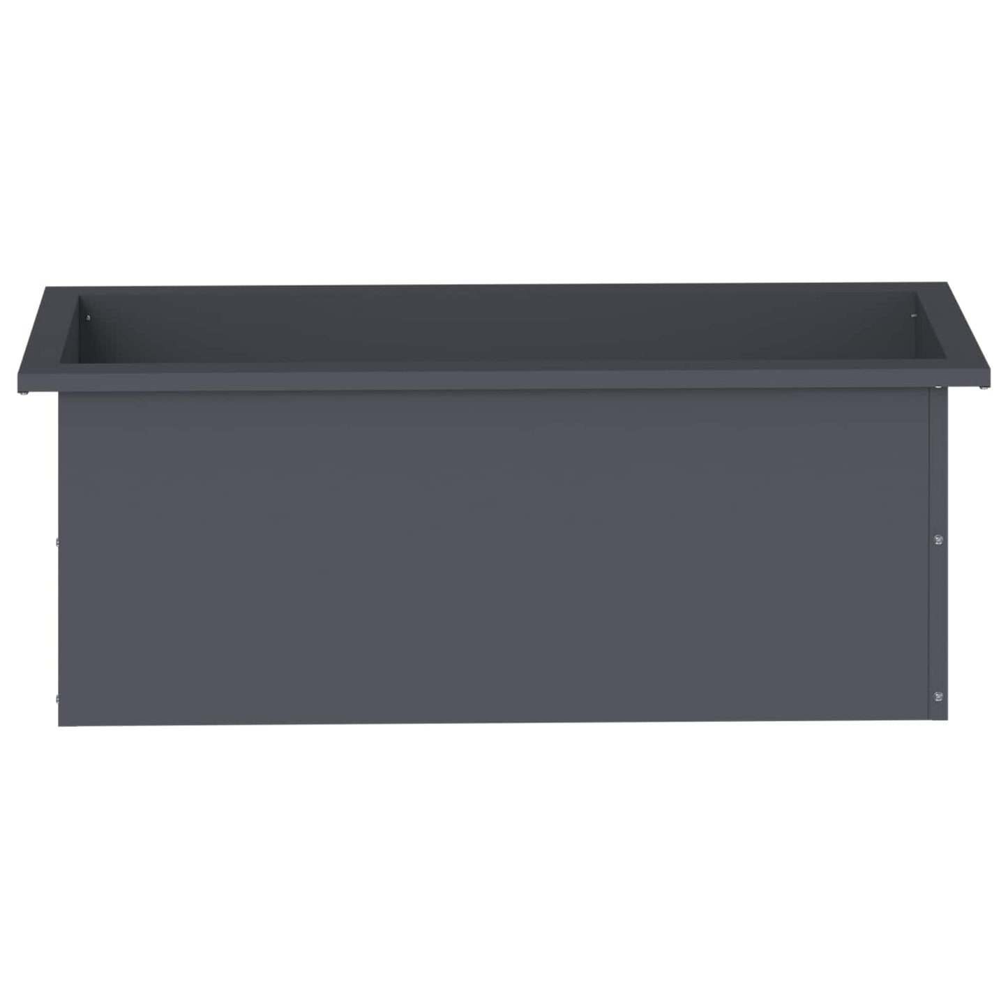 vidaXL Garden Planter with LED Antracite 30 x 80 x 30 cm Steel