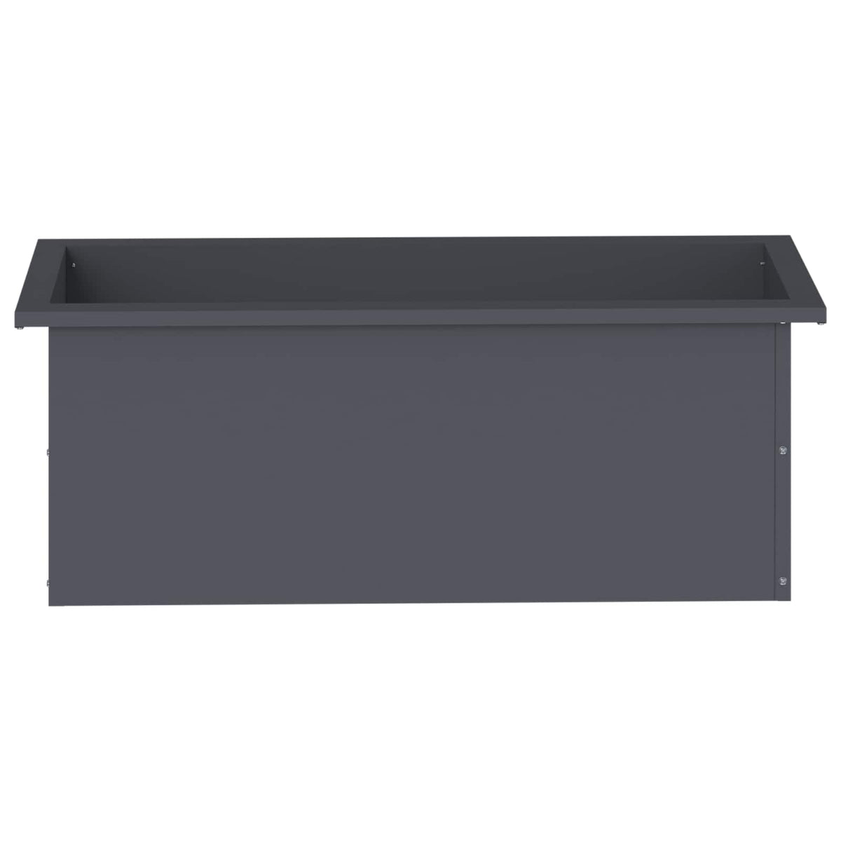 vidaXL Garden Planter with LED 2 pcs Antracite 30 x 80 x 30 cm Steel
