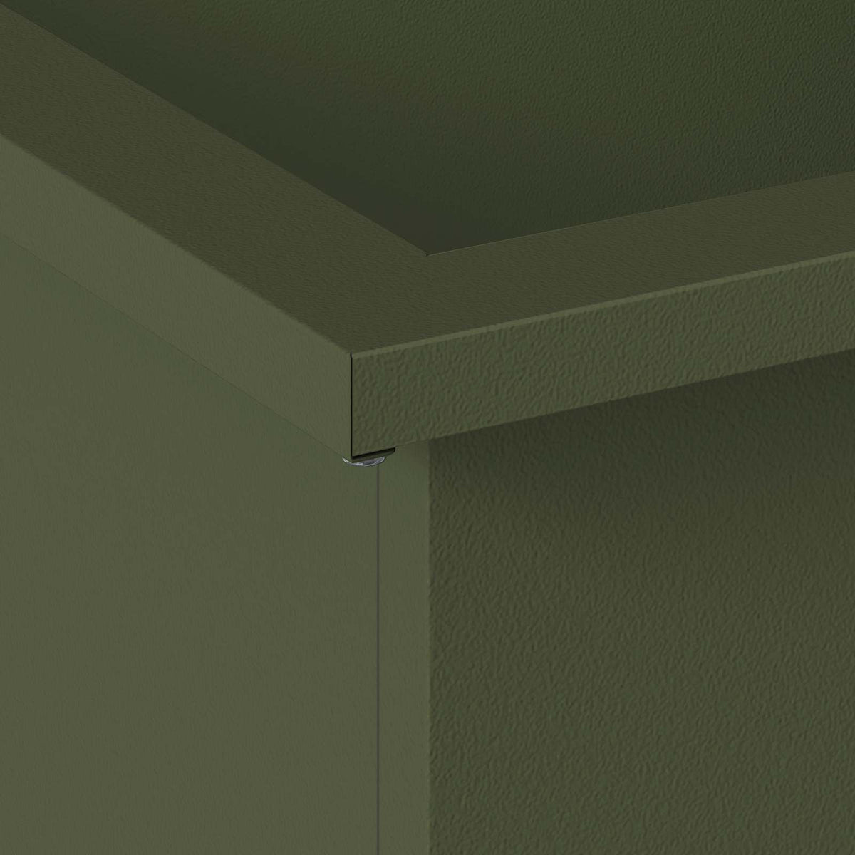 vidaXL Garden Planter with LED Olive Green 30 x 80 x 30 cm Steel