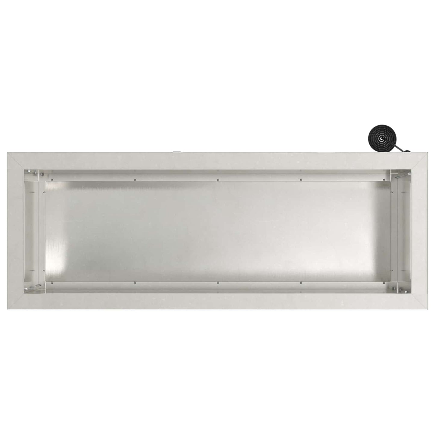 vidaXL Garden Planter with LED Silver 30 x 80 x 30 cm Stainless Steel