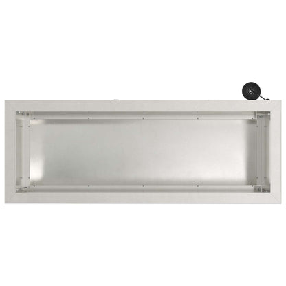 vidaXL Garden Planter with LED Silver 30 x 80 x 30 cm Stainless Steel