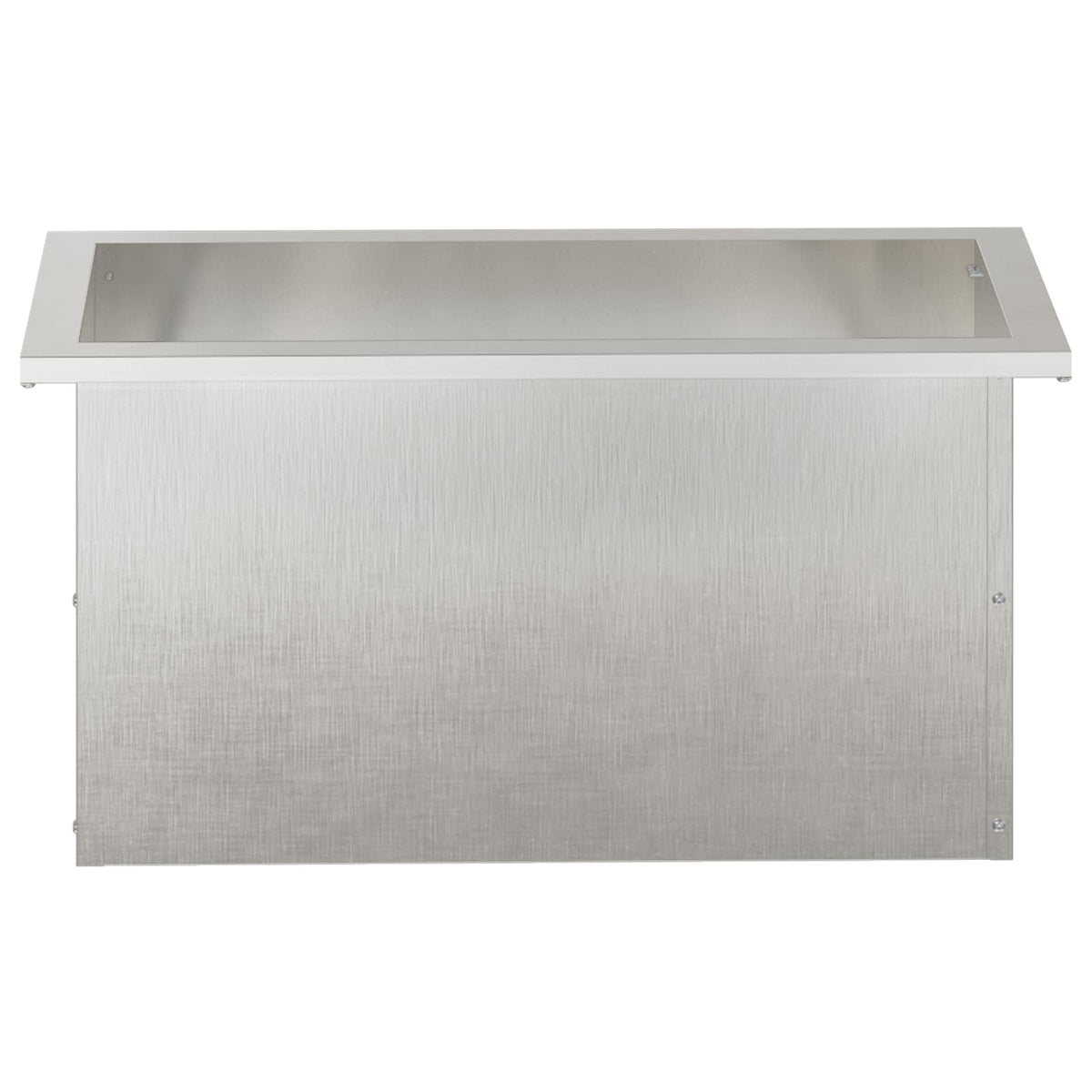 vidaXL Garden Planter with LED 2 pcs Silver 30 x 80 x 30 cm