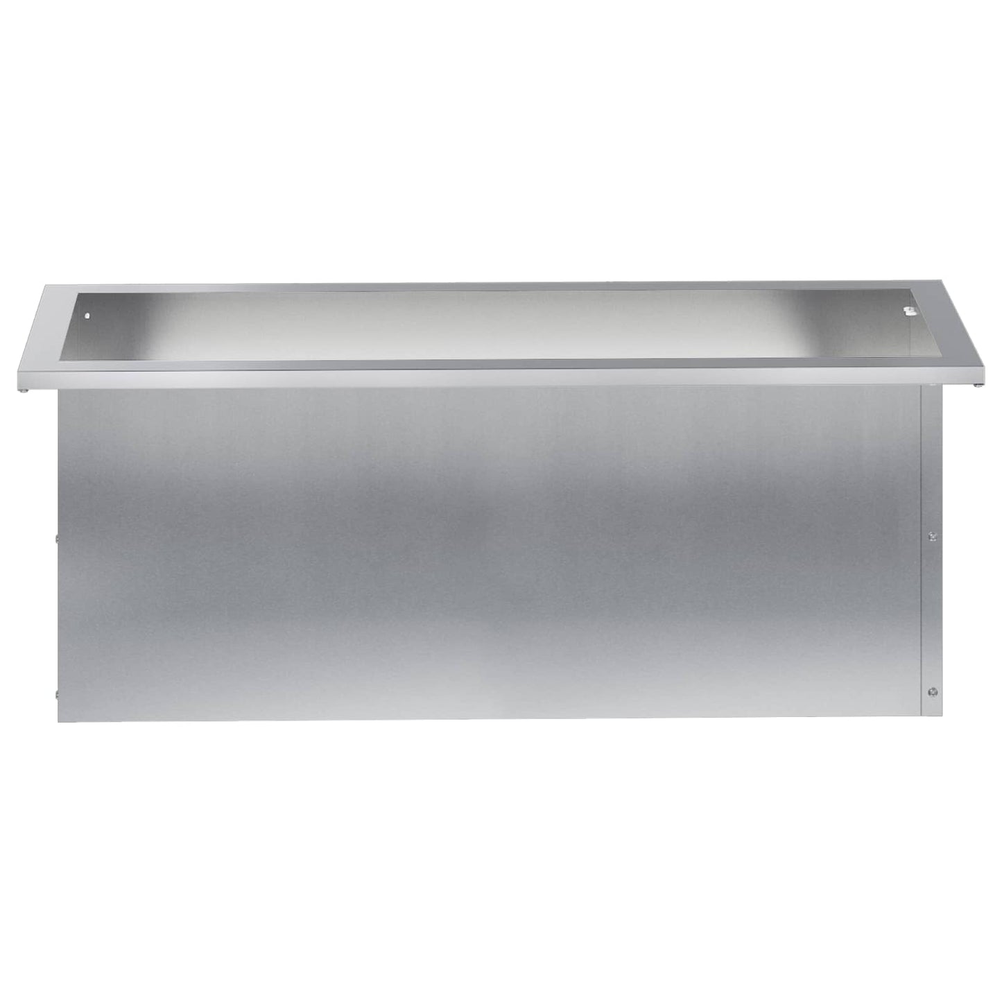 vidaXL Garden Planter with LED Silver 30 x 80 x 30 cm Galvanised Steel