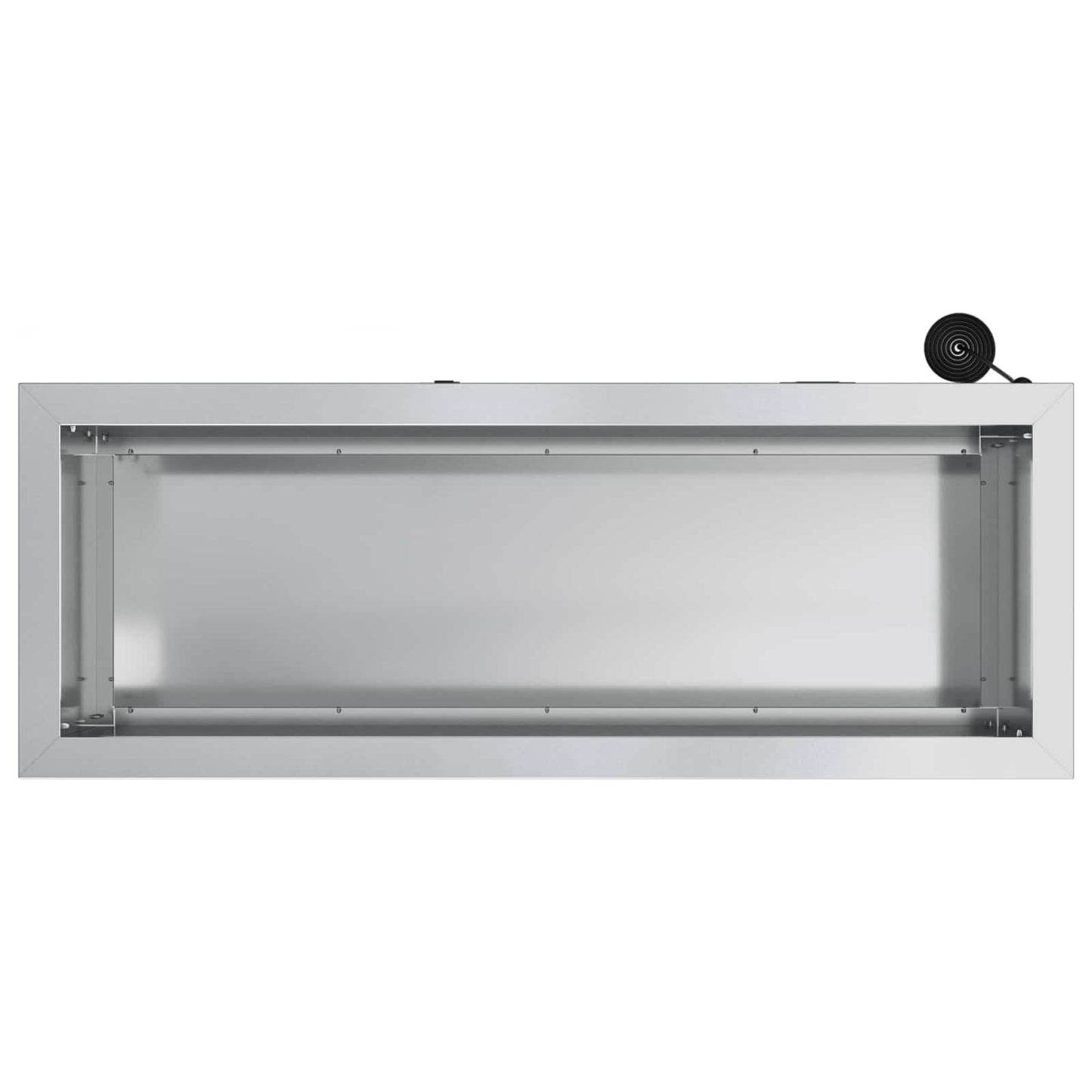 vidaXL Garden Planter with LED Silver 30 x 80 x 30 cm Galvanised Steel