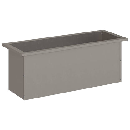 vidaXL Garden Planter with LED Rusty 30 x 80 x 30 cm Weathering Steel