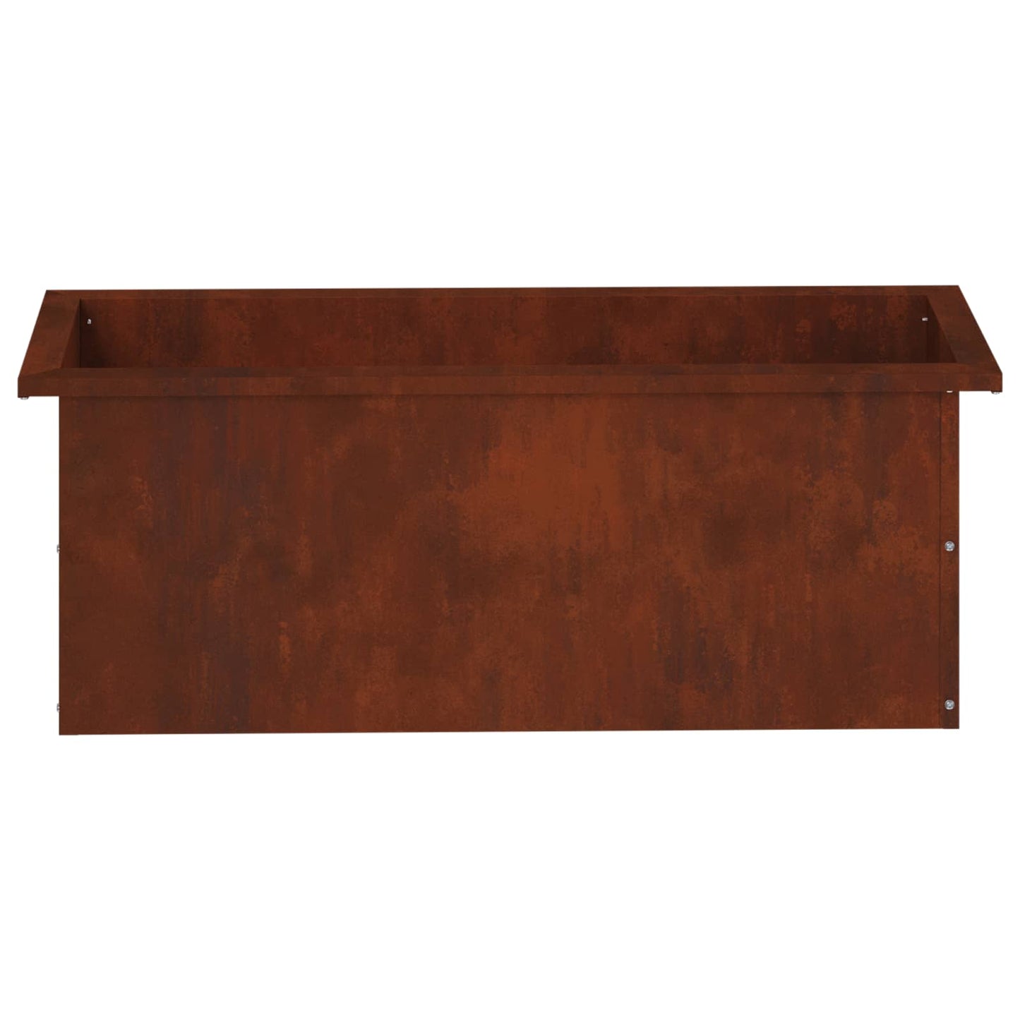 vidaXL Garden Planter with LED Rusty 30 x 80 x 30 cm Weathering Steel