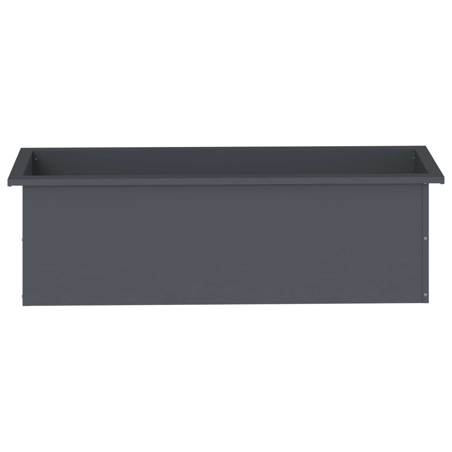 vidaXL Garden Planter with LED 2 pcs Antracite 30 x 100 x 30 cm Steel