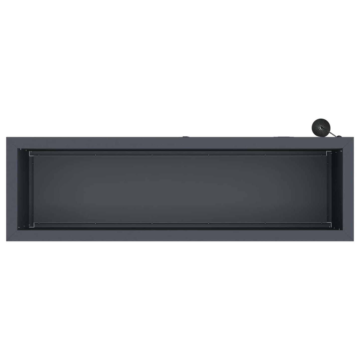 vidaXL Garden Planter with LED 2 pcs Antracite 30 x 100 x 30 cm Steel