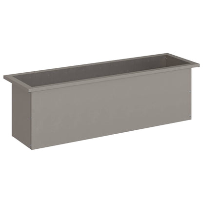 vidaXL Garden Planter with LED Rusty 30 x 100 x 30 cm Weathering Steel