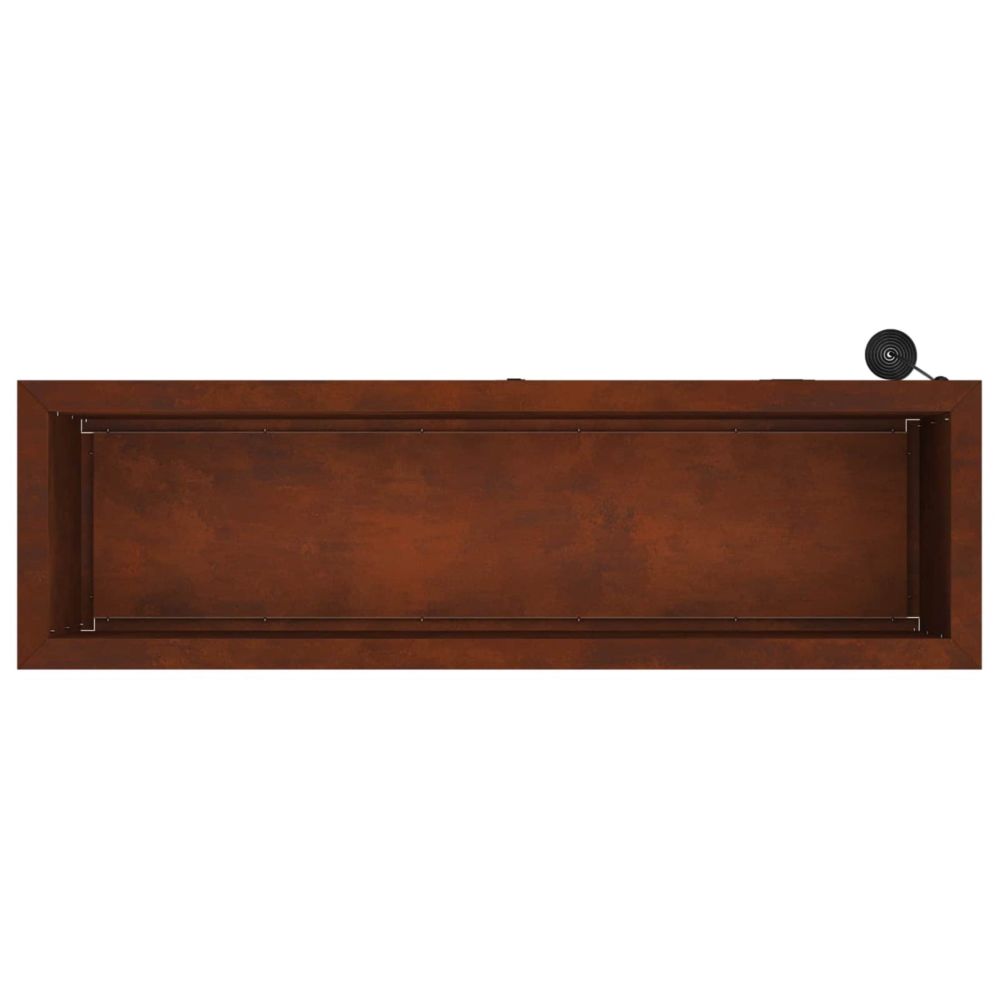 vidaXL Garden Planter with LED 2 pcs Rusty 30 x 100 x 30 cm
