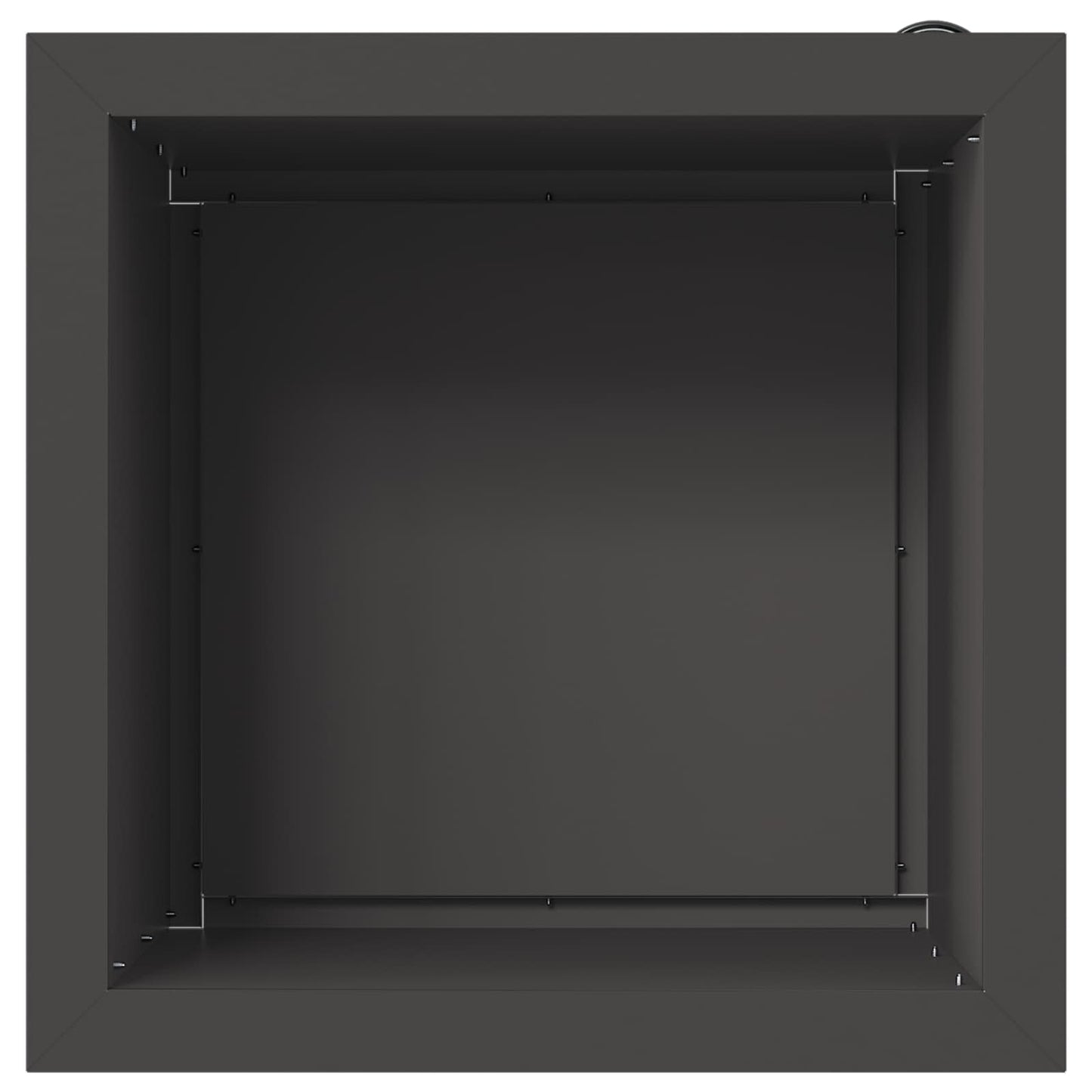 vidaXL Garden Planter with LED 2 pcs Black 40 x 40 x 40 cm Steel