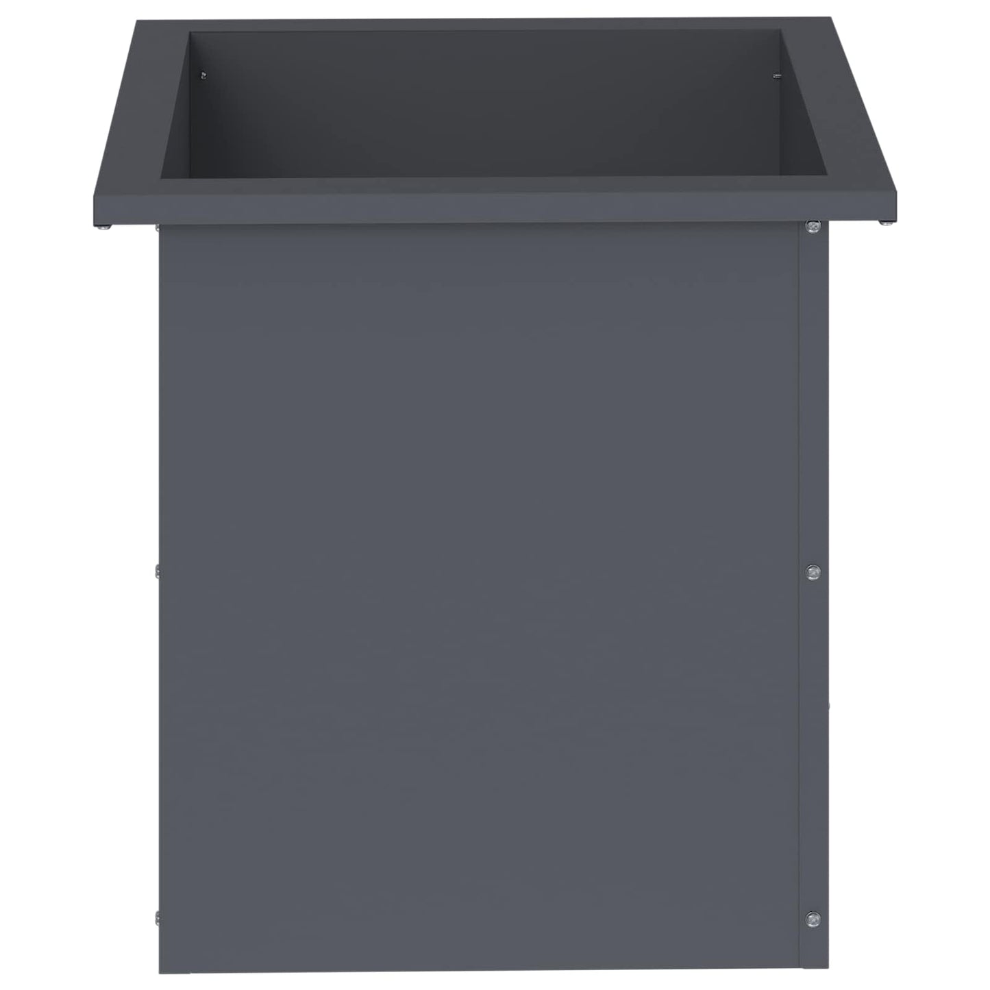 vidaXL Garden Planter with LED Antracite 40 x 40 x 40 cm Steel