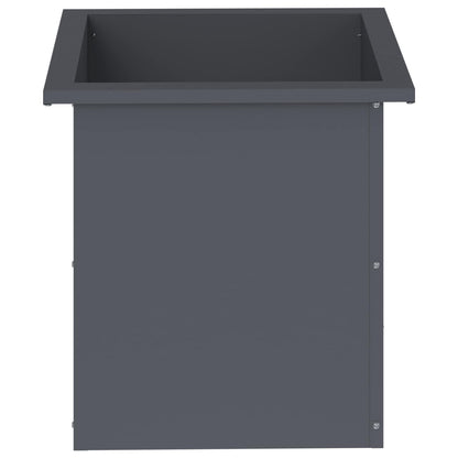 vidaXL Garden Planter with LED Antracite 40 x 40 x 40 cm Steel
