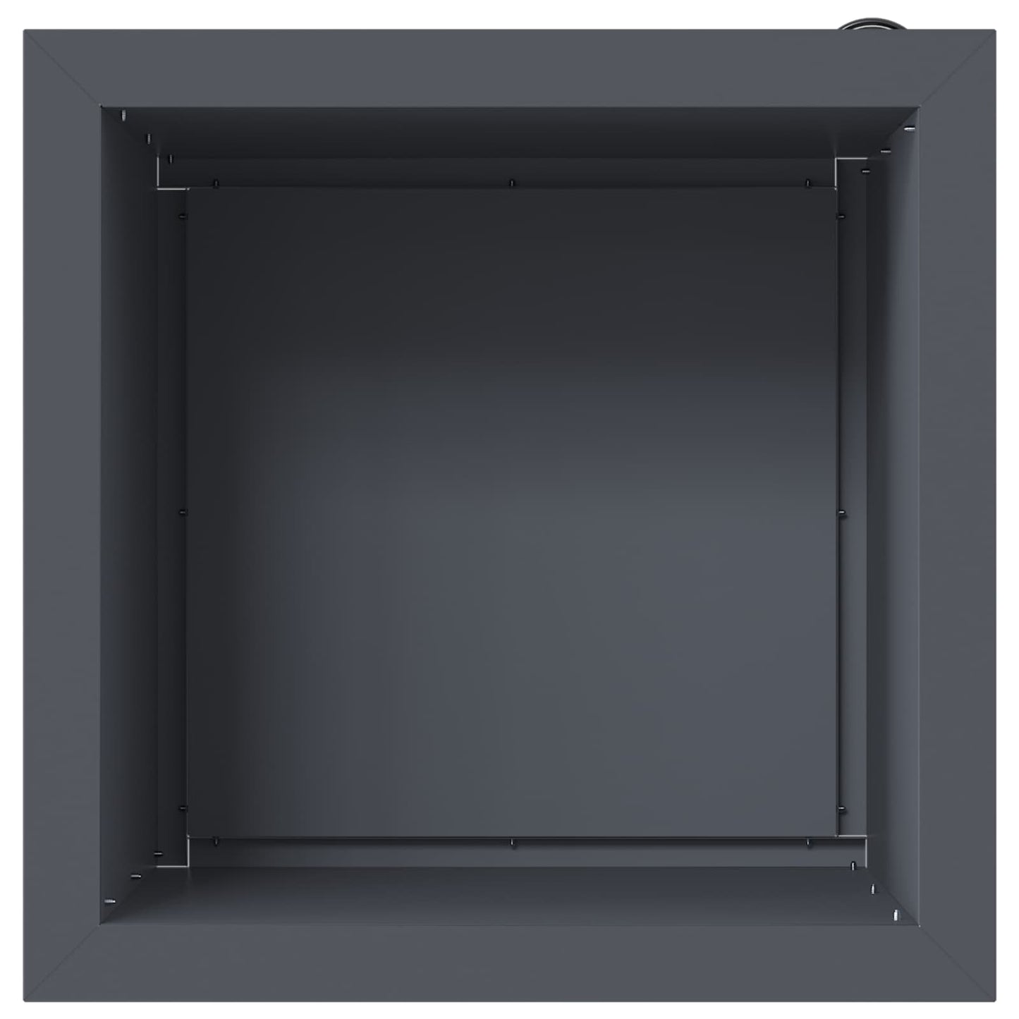 vidaXL Garden Planter with LED Antracite 40 x 40 x 40 cm Steel