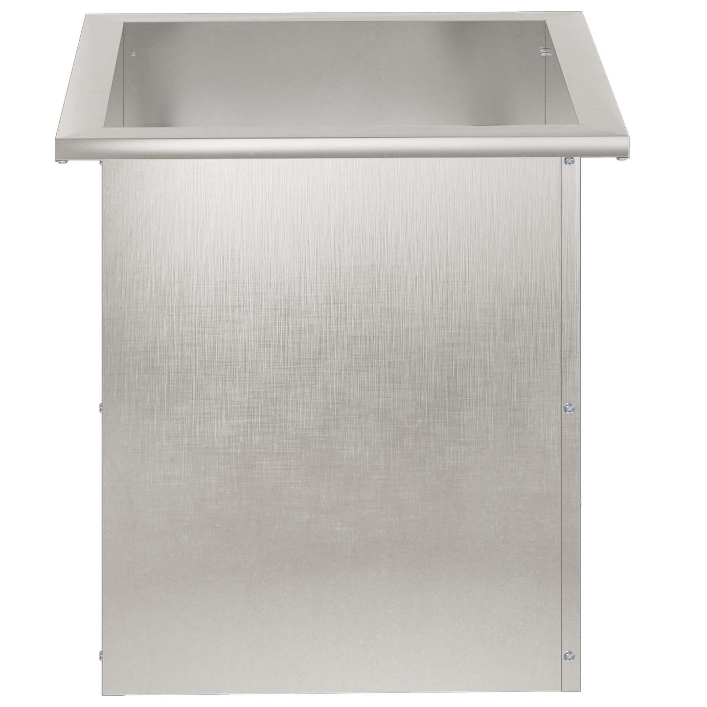 vidaXL Garden Planter with LED Silver 40 x 40 x 40 cm Stainless Steel