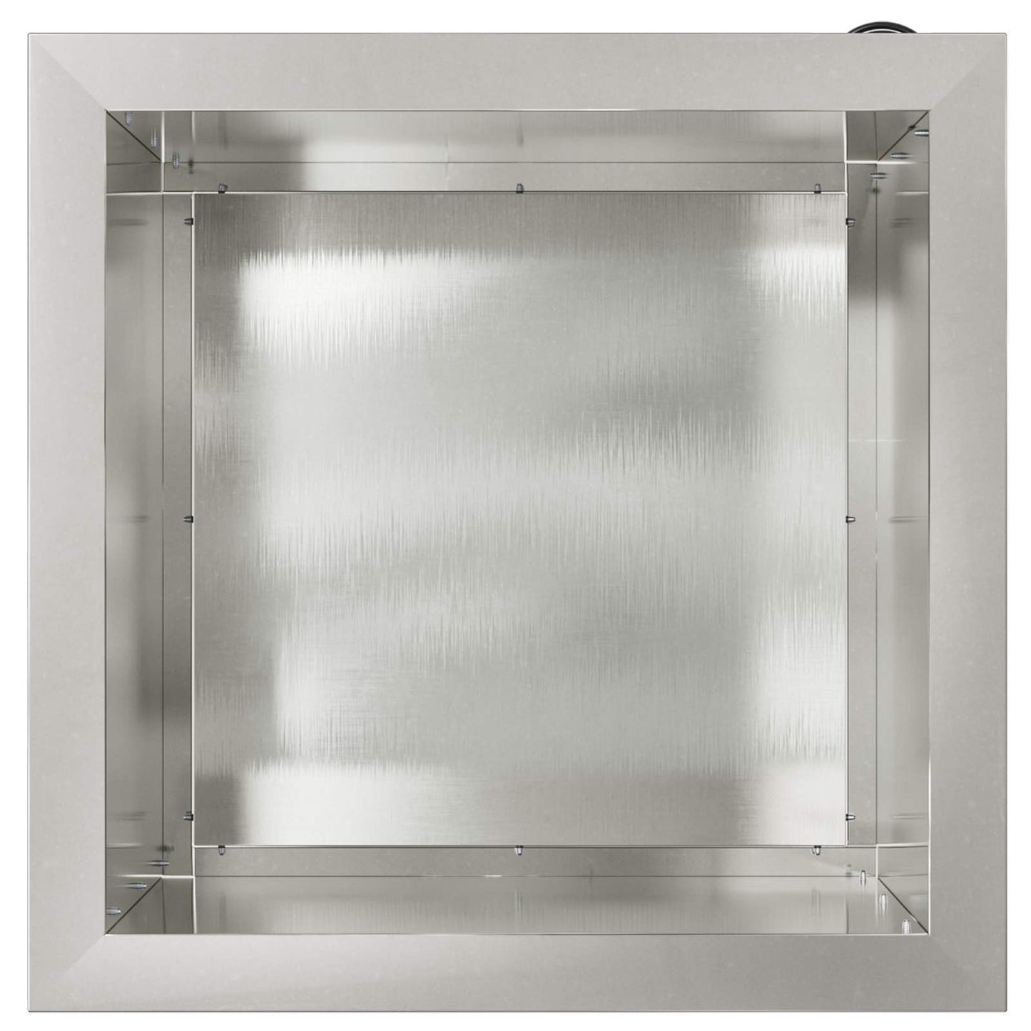 vidaXL Garden Planter with LED Silver 40 x 40 x 40 cm Stainless Steel