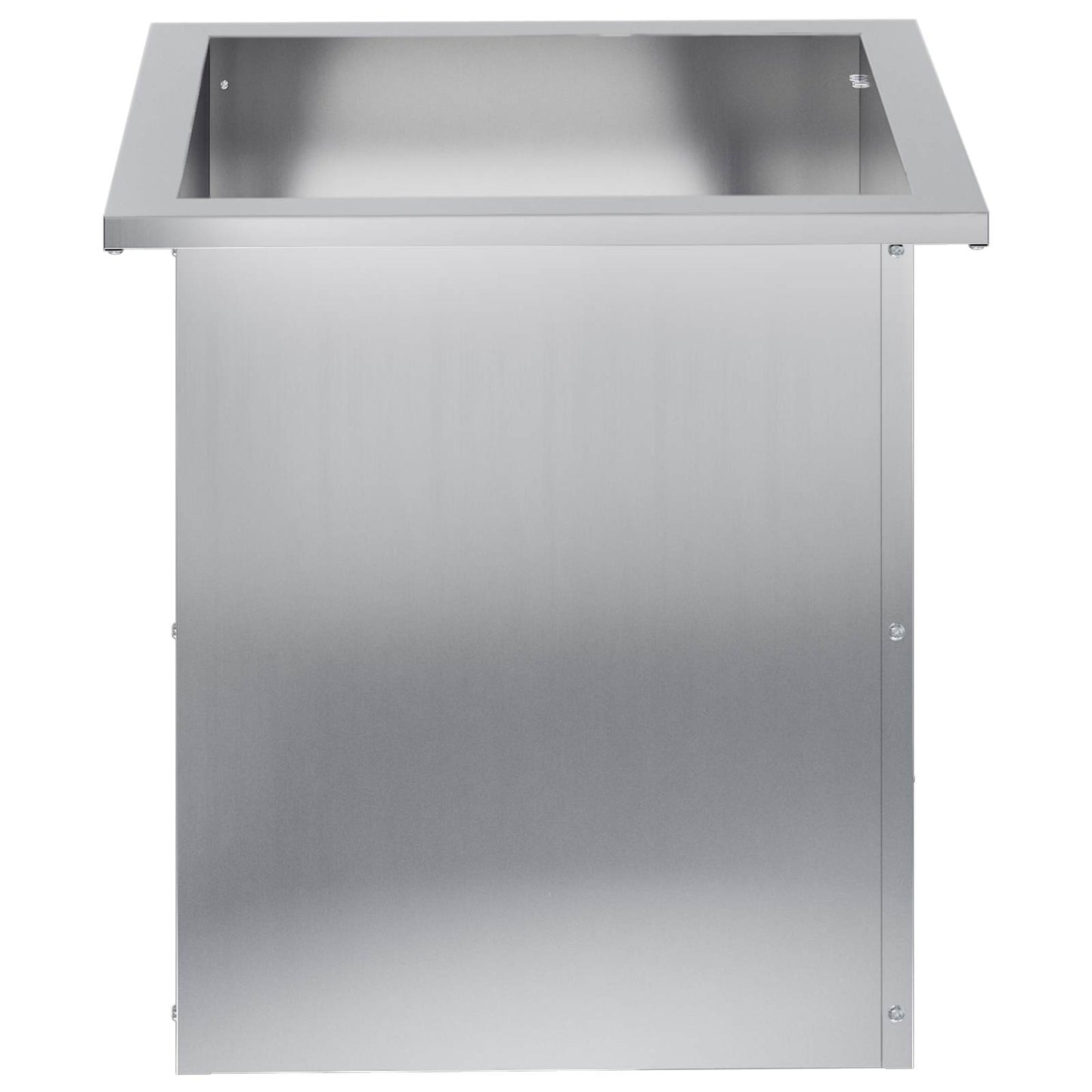 vidaXL Garden Planter with LED Silver 40 x 40 x 40 cm Galvanised Steel