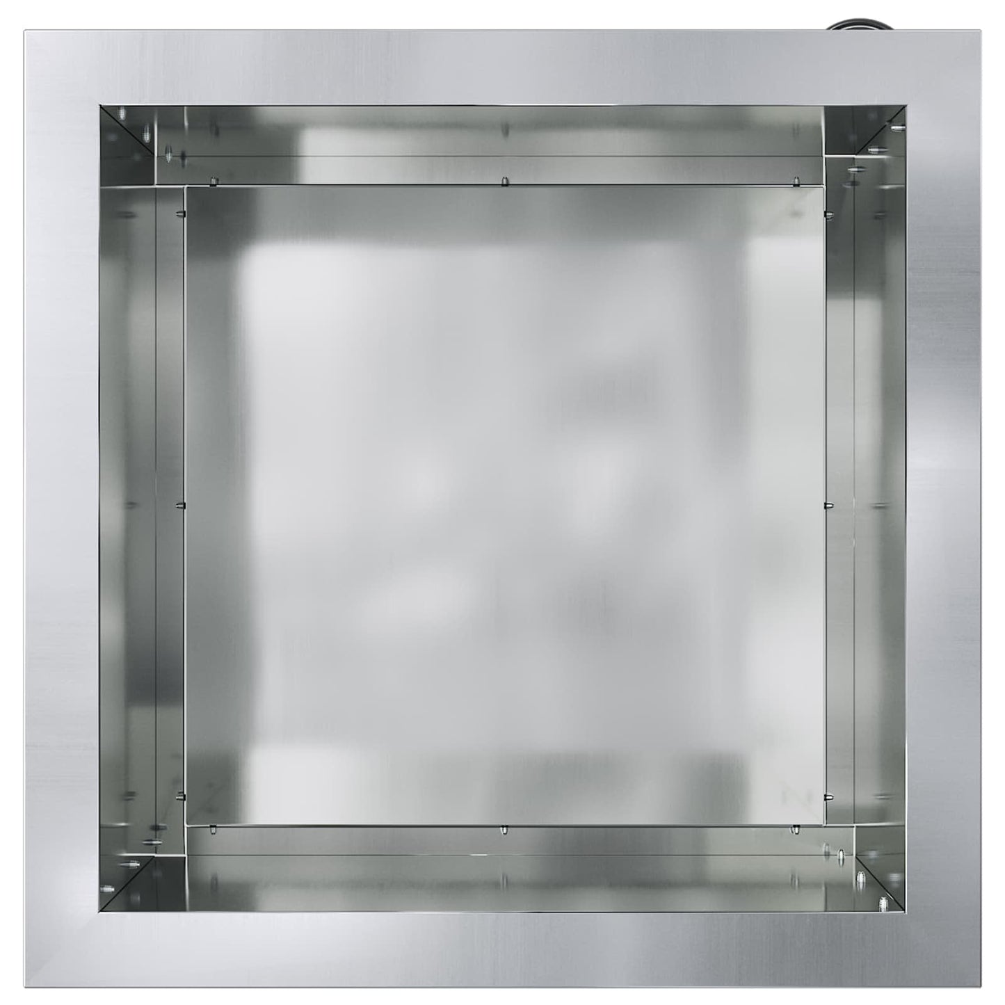 vidaXL Garden Planter with LED Silver 40 x 40 x 40 cm Galvanised Steel