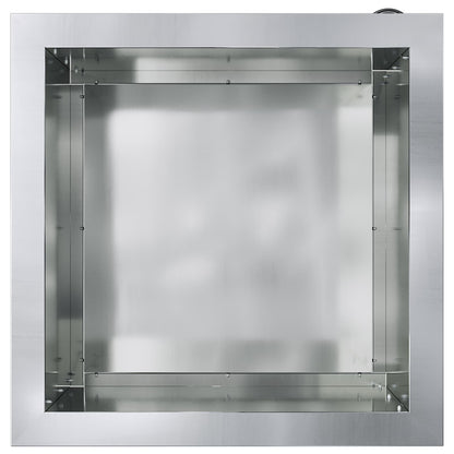 vidaXL Garden Planter with LED Silver 40 x 40 x 40 cm Galvanised Steel