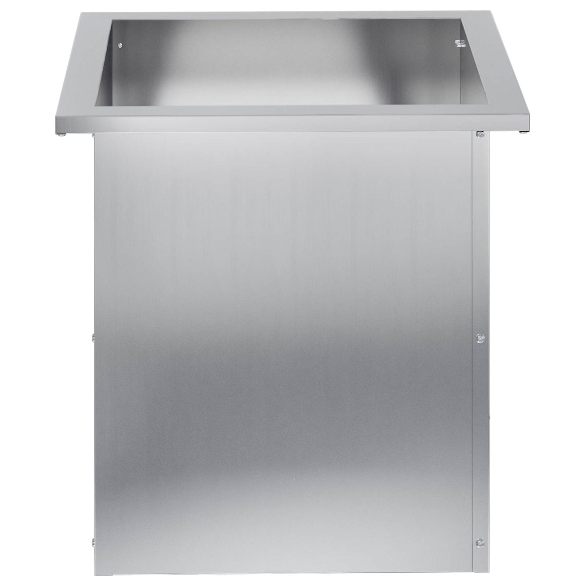 vidaXL Garden Planter with LED 2 pcs Silver 40 x 40 x 40 cm