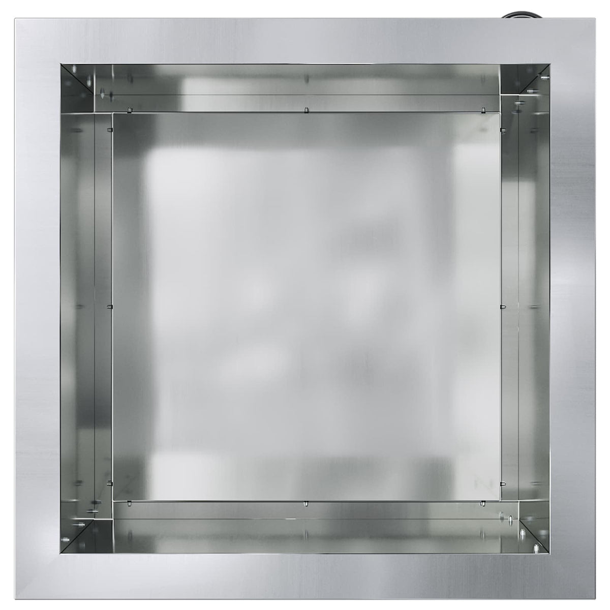 vidaXL Garden Planter with LED 2 pcs Silver 40 x 40 x 40 cm