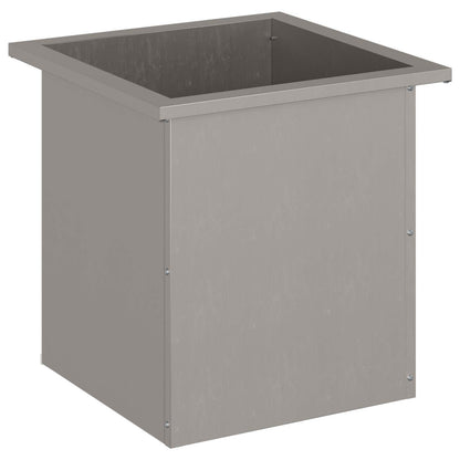 vidaXL Garden Planter with LED Rusty 40 x 40 x 40 cm Weathering Steel
