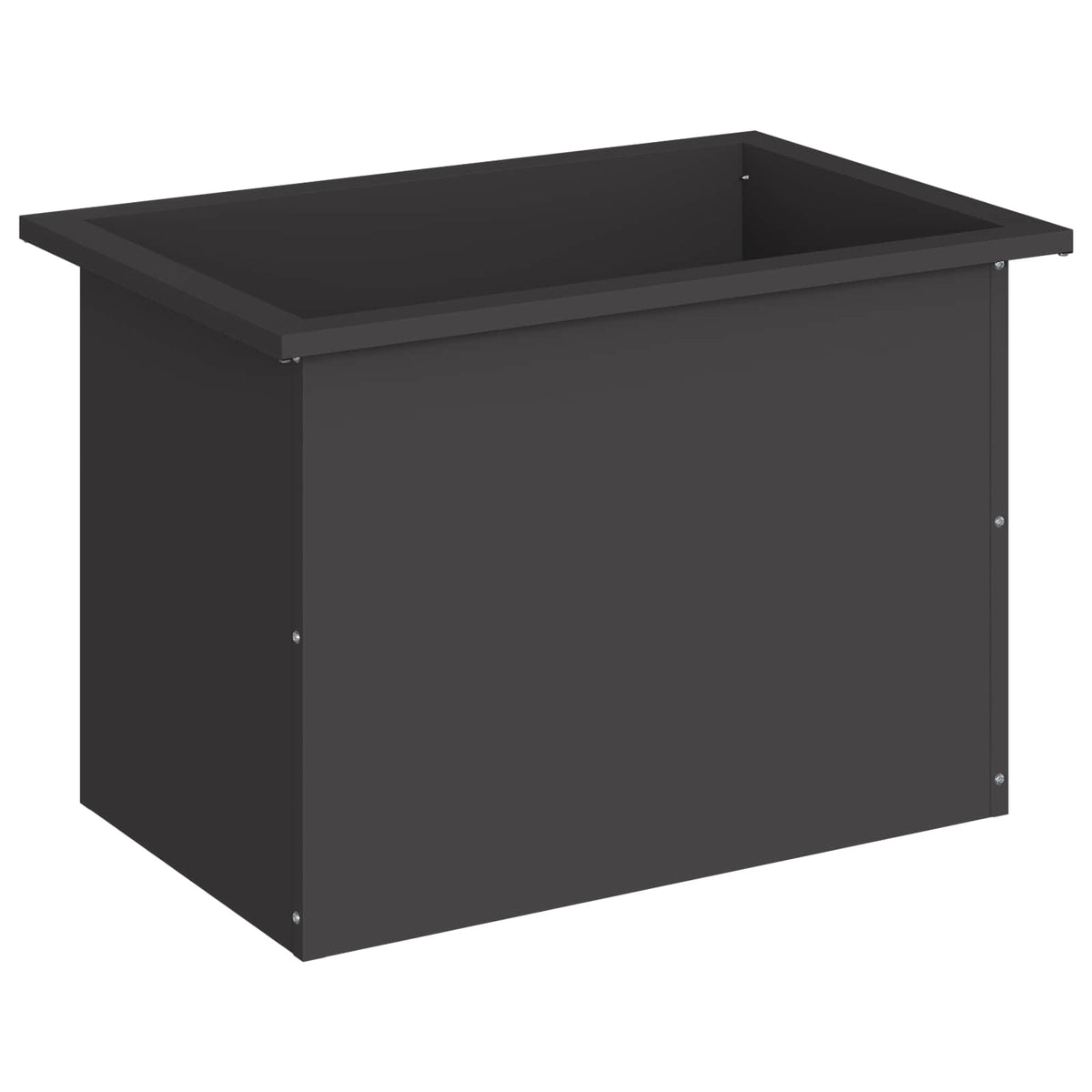 vidaXL Garden Planter with LED Black 40 x 60 x 40 cm Steel