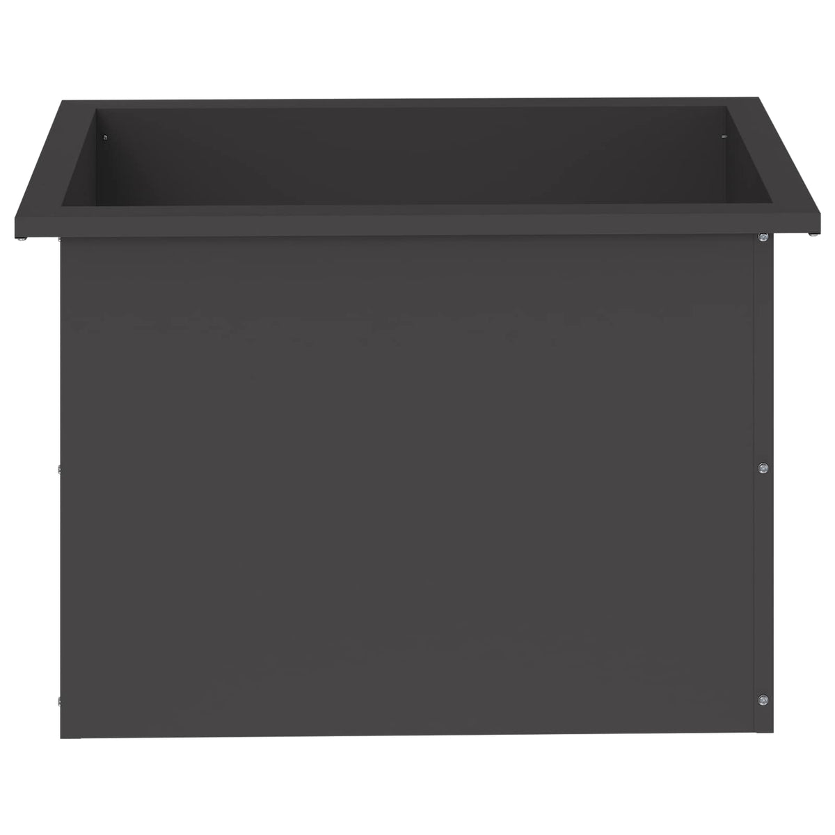 vidaXL Garden Planter with LED Black 40 x 60 x 40 cm Steel