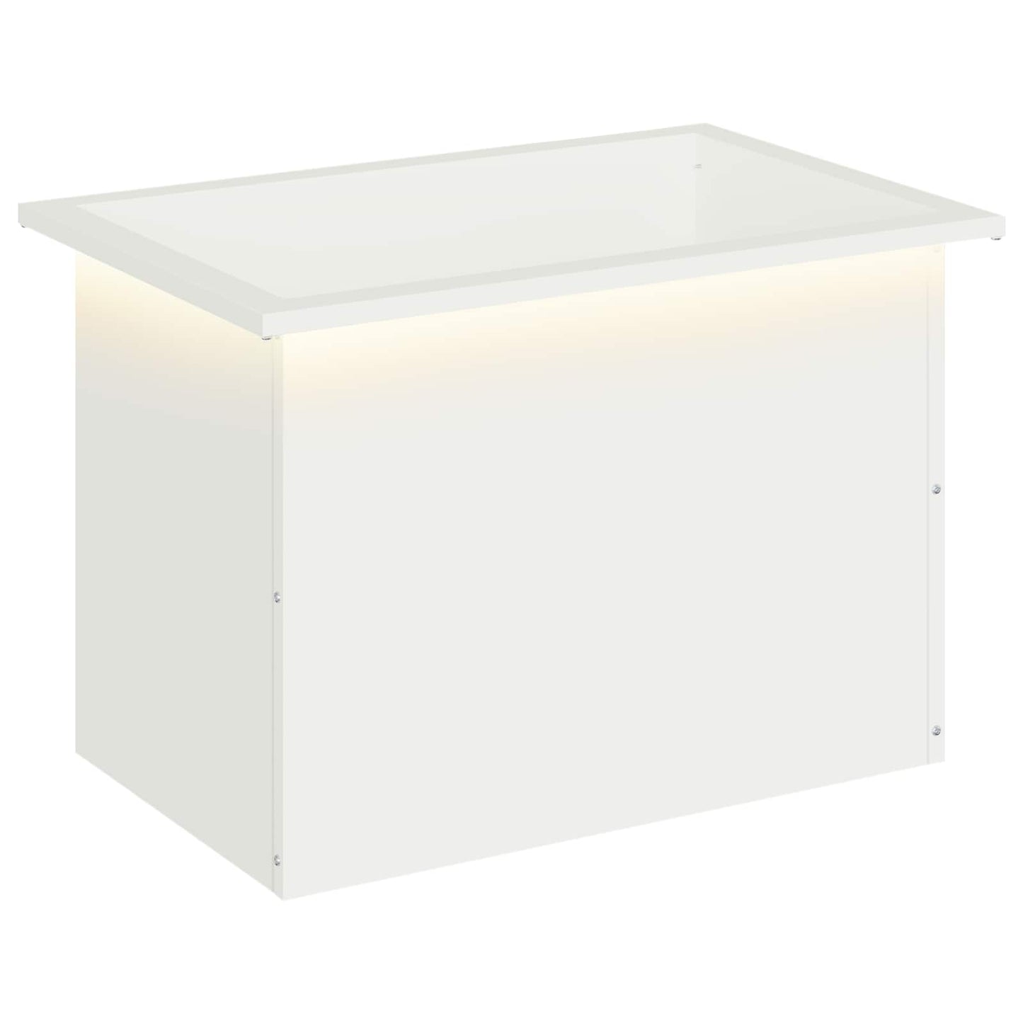 vidaXL Garden Planter with LED White 40 x 60 x 40 cm Steel