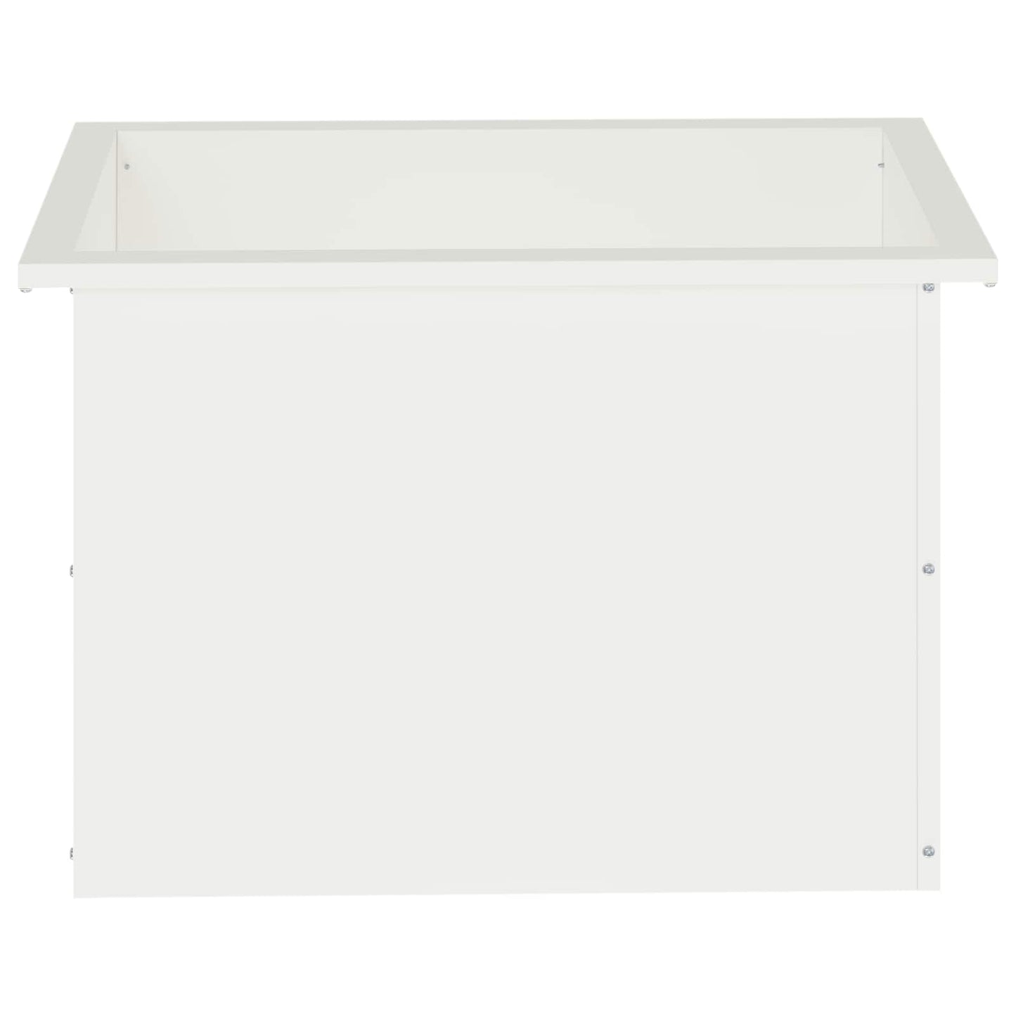 vidaXL Garden Planter with LED White 40 x 60 x 40 cm Steel