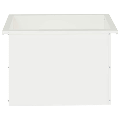 vidaXL Garden Planter with LED White 40 x 60 x 40 cm Steel