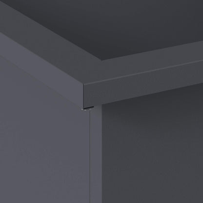 vidaXL Garden Planter with LED Antracite 40 x 60 x 40 cm Steel