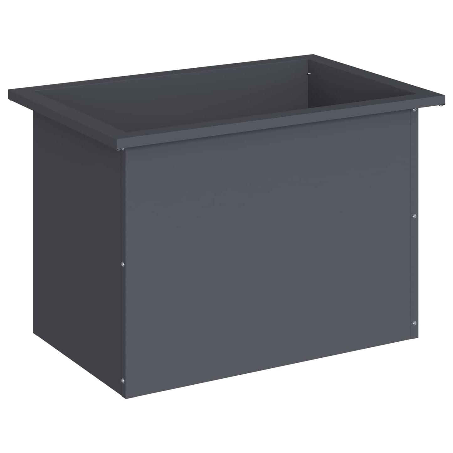 vidaXL Garden Planter with LED Antracite 40 x 60 x 40 cm Steel