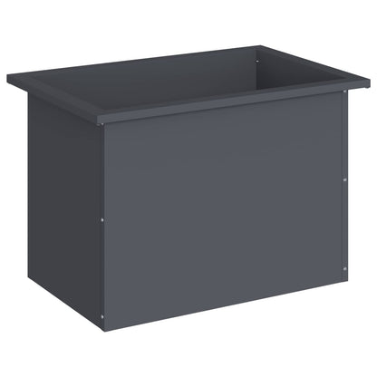 vidaXL Garden Planter with LED Antracite 40 x 60 x 40 cm Steel