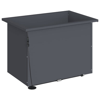 vidaXL Garden Planter with LED Antracite 40 x 60 x 40 cm Steel