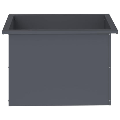 vidaXL Garden Planter with LED Antracite 40 x 60 x 40 cm Steel