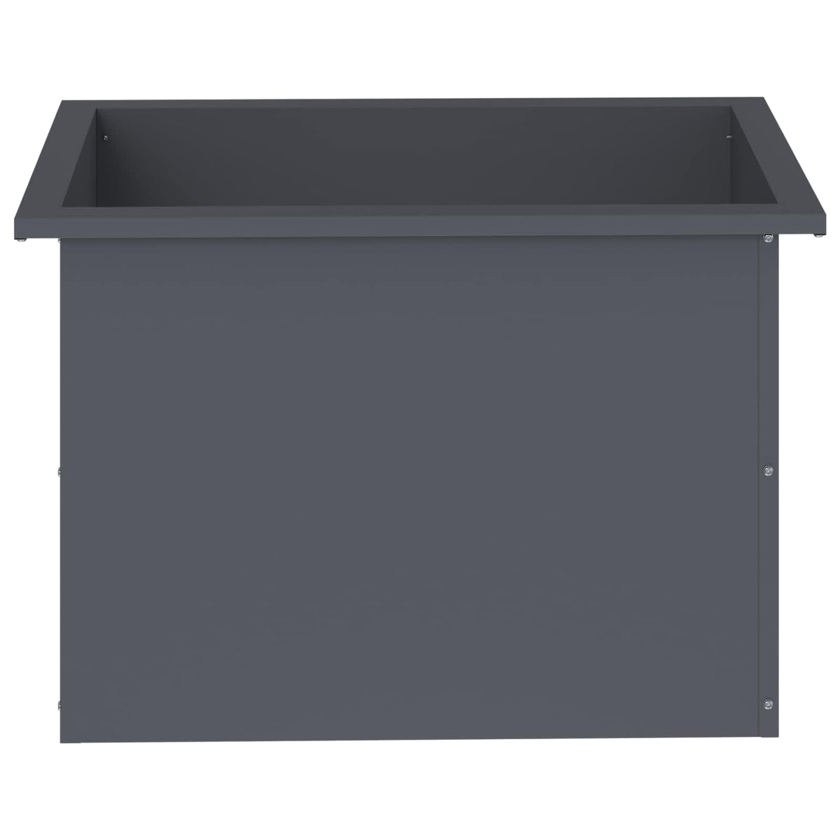 vidaXL Garden Planter with LED 2 pcs Antracite 40 x 60 x 40 cm Steel