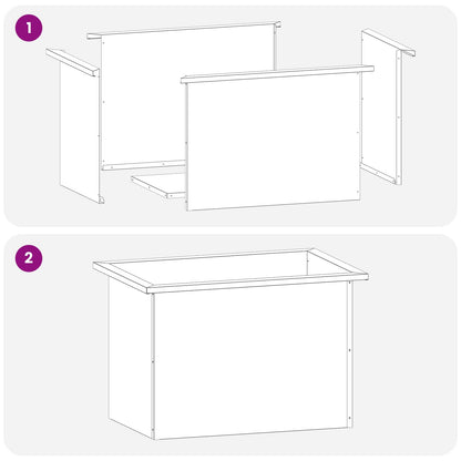 vidaXL Garden Planter with LED Olive Green 40 x 60 x 40 cm Steel