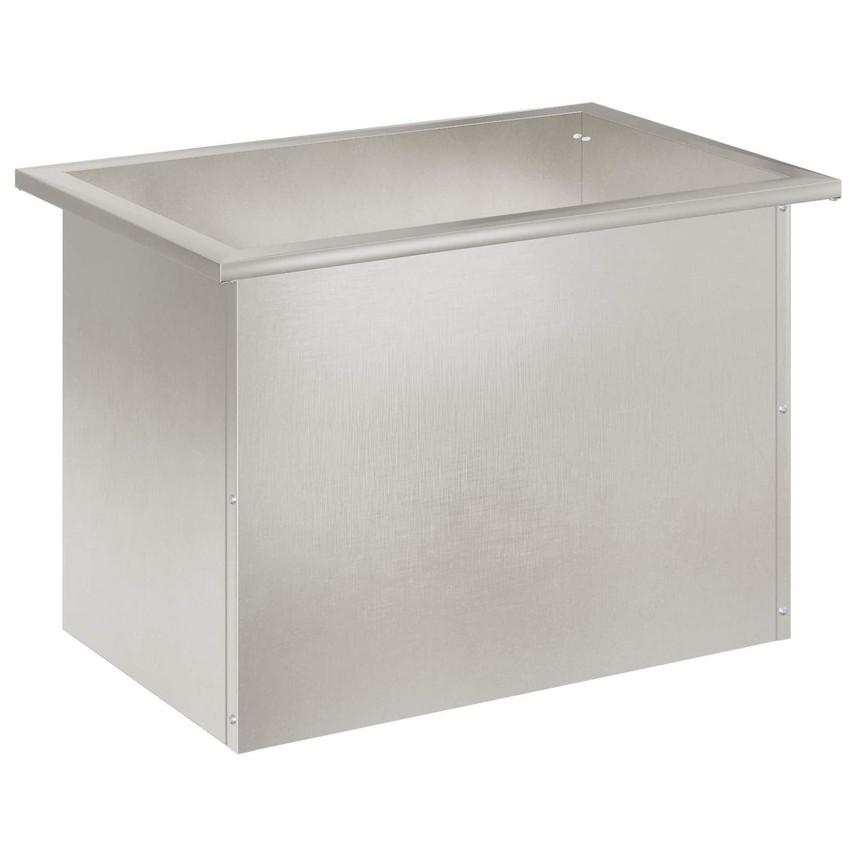 vidaXL Garden Planter with LED Silver 40 x 60 x 40 cm Stainless Steel