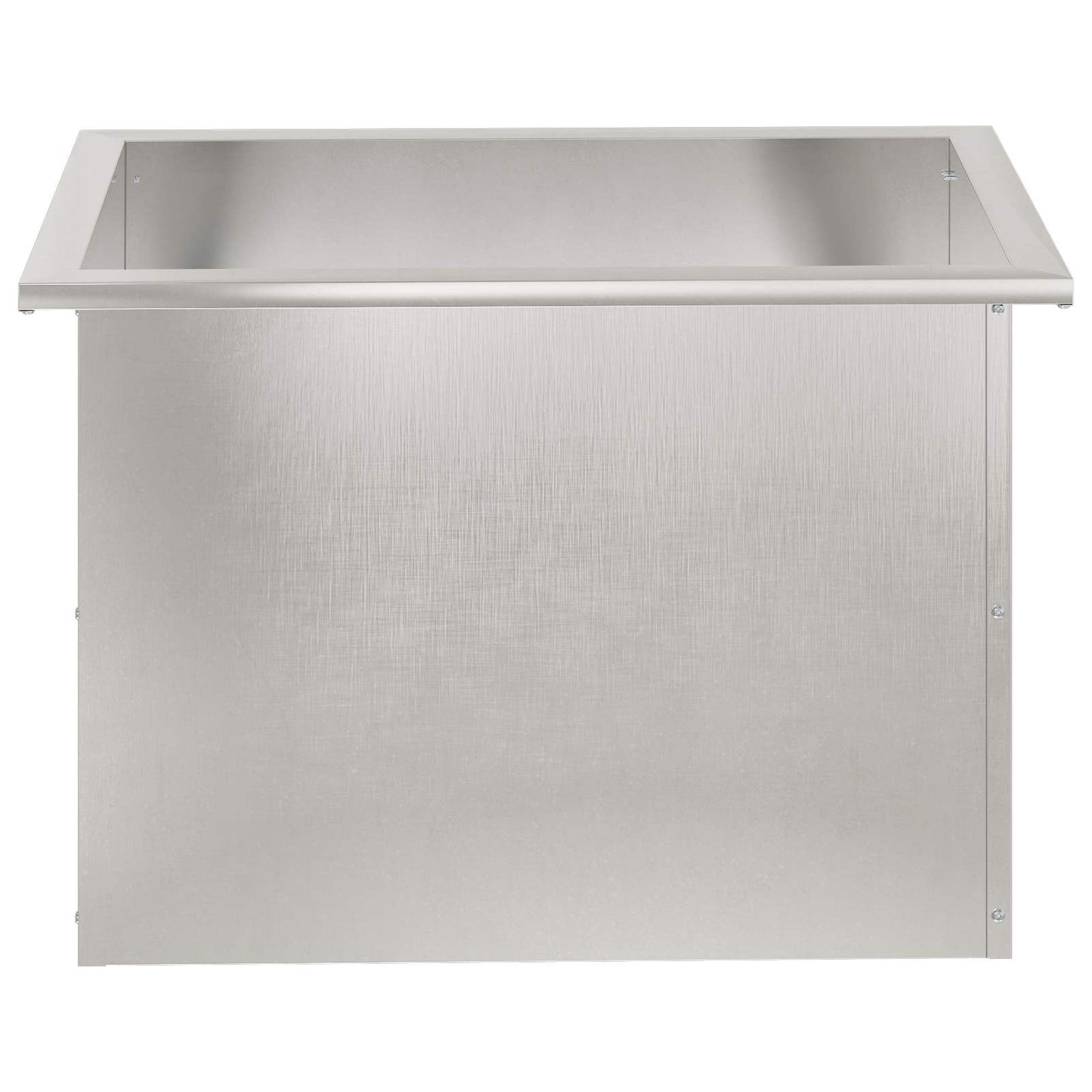 vidaXL Garden Planter with LED Silver 40 x 60 x 40 cm Stainless Steel