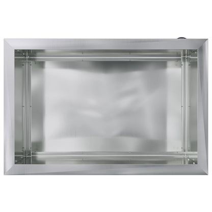 vidaXL Garden Planter with LED Silver 40 x 60 x 40 cm Galvanised Steel
