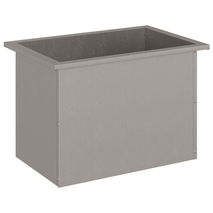 vidaXL Garden Planter with LED Rusty 40 x 60 x 40 cm Weathering Steel