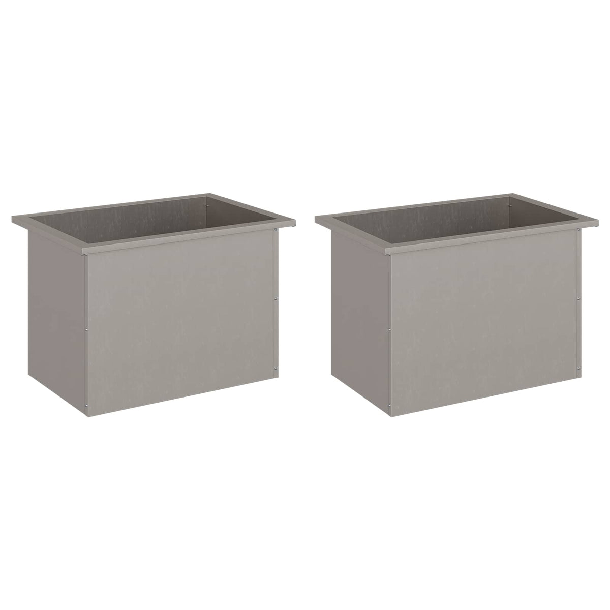 vidaXL Garden Planter with LED 2 pcs Rusty 40 x 60 x 40 cm