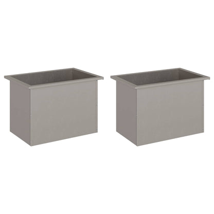 vidaXL Garden Planter with LED 2 pcs Rusty 40 x 60 x 40 cm