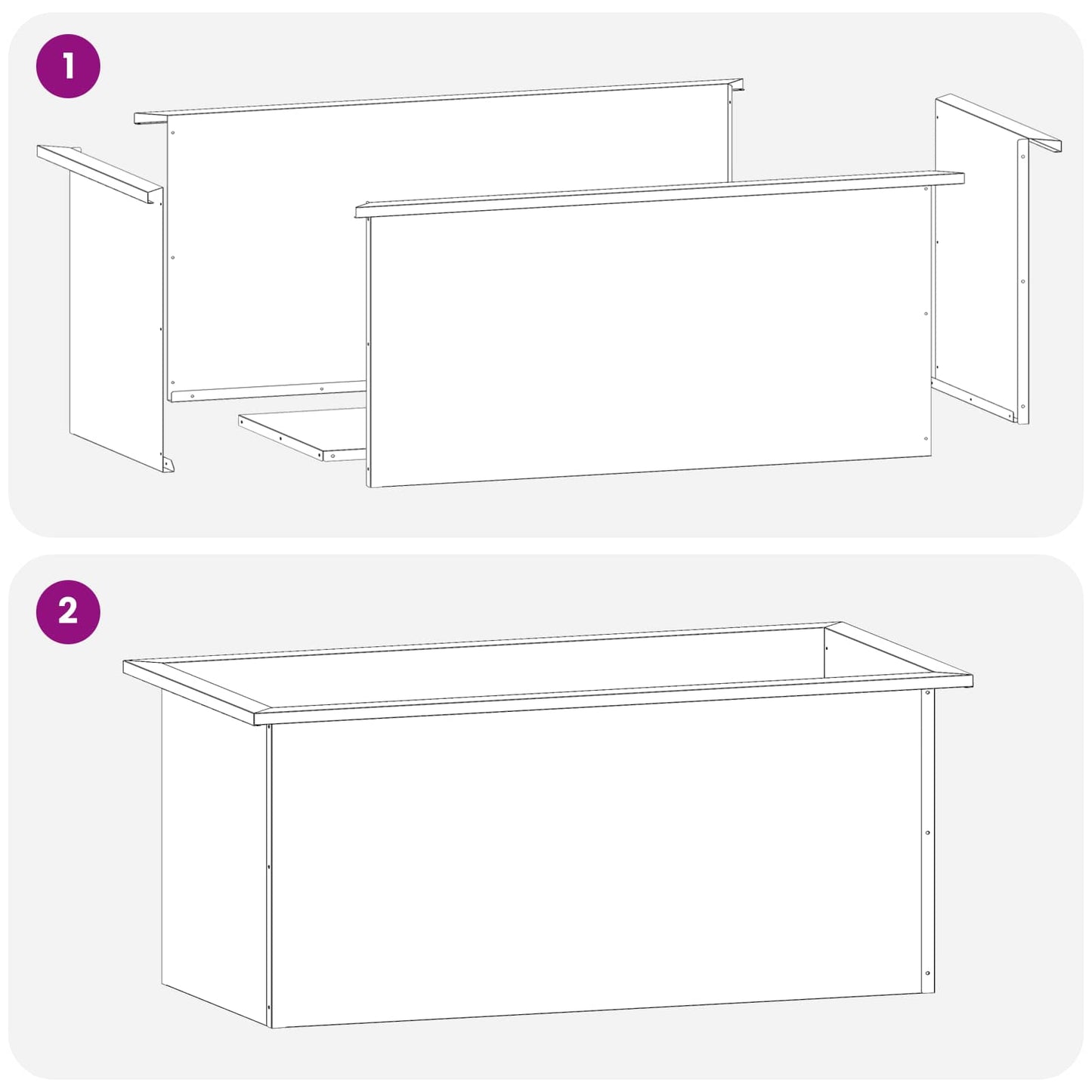 vidaXL Garden Planter with LED Black 40 x 80 x 40 cm Steel