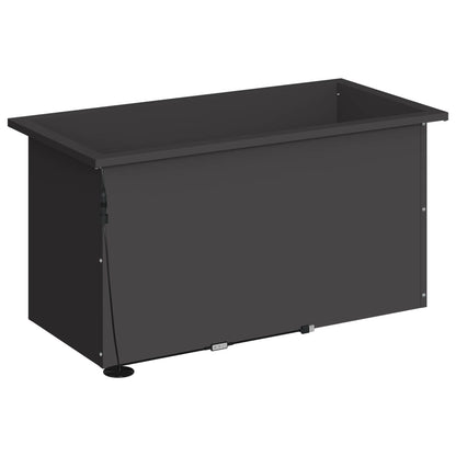 vidaXL Garden Planter with LED Black 40 x 80 x 40 cm Steel