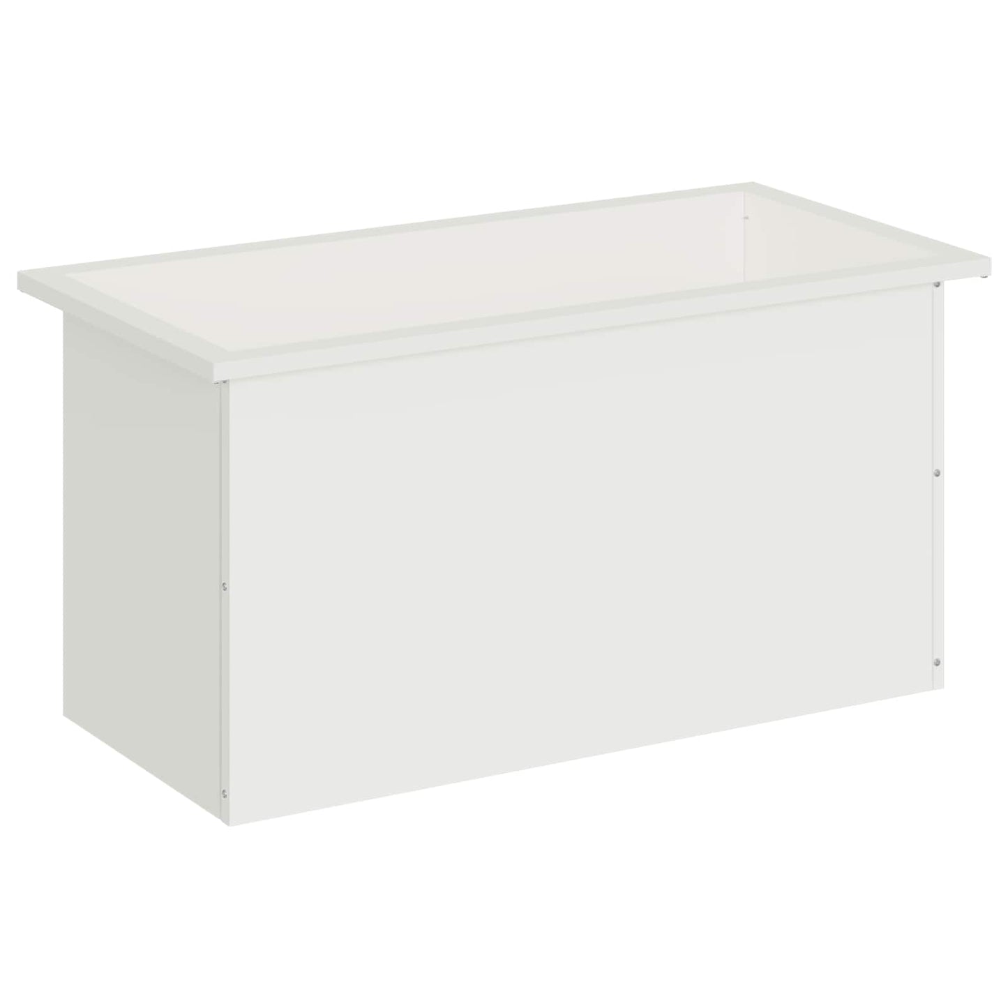 vidaXL Garden Planter with LED White 40 x 80 x 40 cm Steel