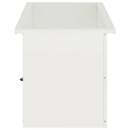 vidaXL Garden Planter with LED White 40 x 80 x 40 cm Steel