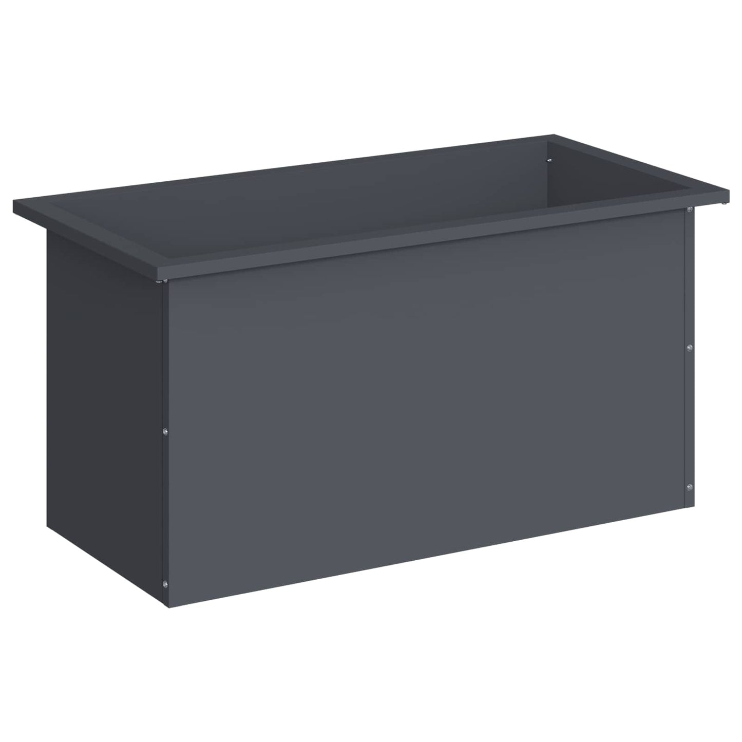 vidaXL Garden Planter with LED Antracite 40 x 80 x 40 cm Steel