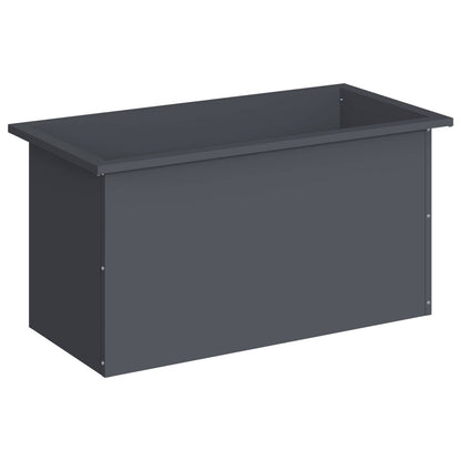 vidaXL Garden Planter with LED Antracite 40 x 80 x 40 cm Steel